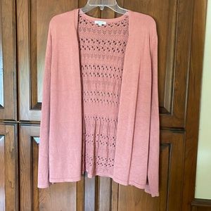 Long sleeve lightweight sweater